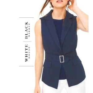 WHBM linen vest